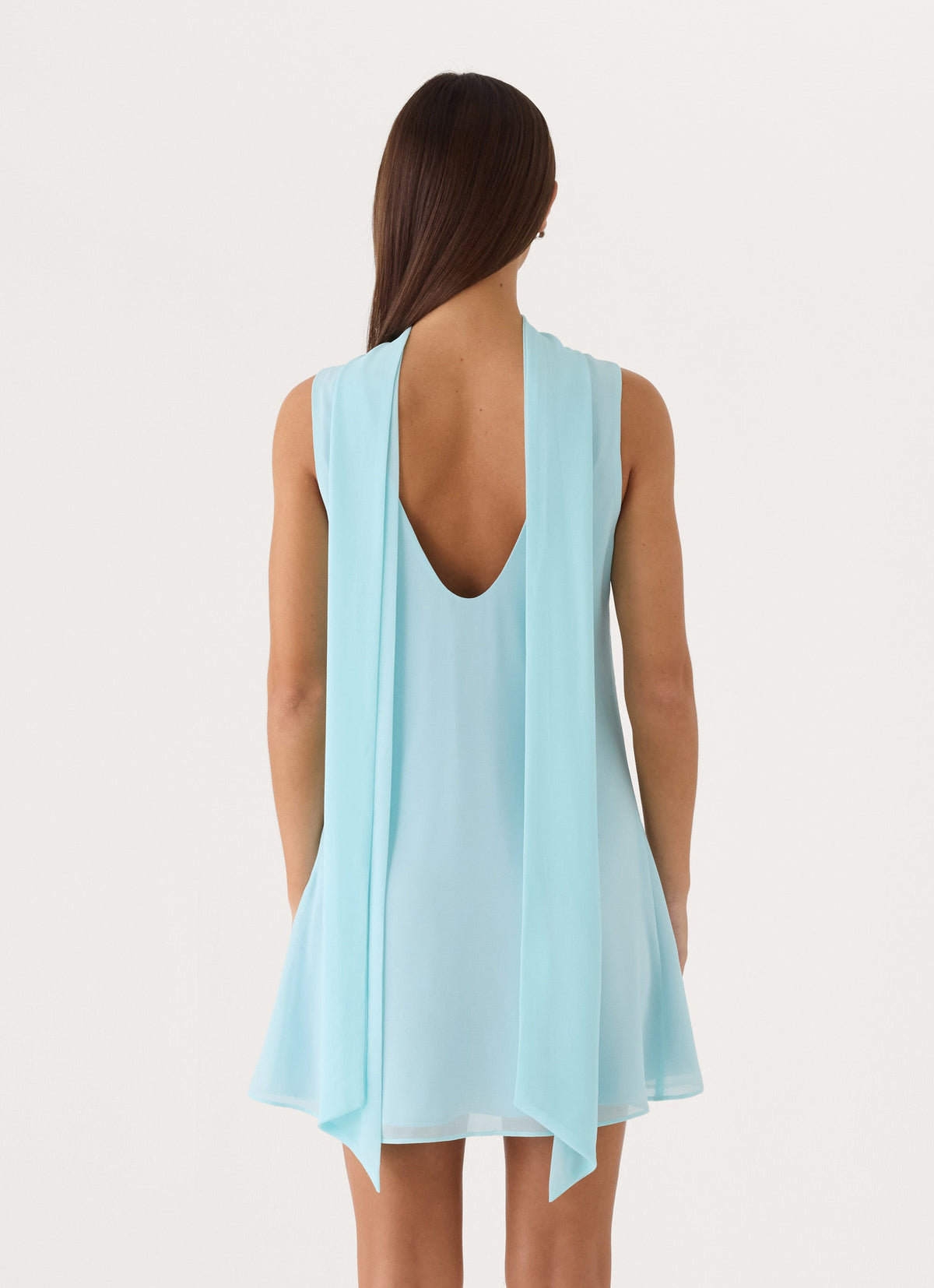 Adelia Scarf Mini Dress - Mint