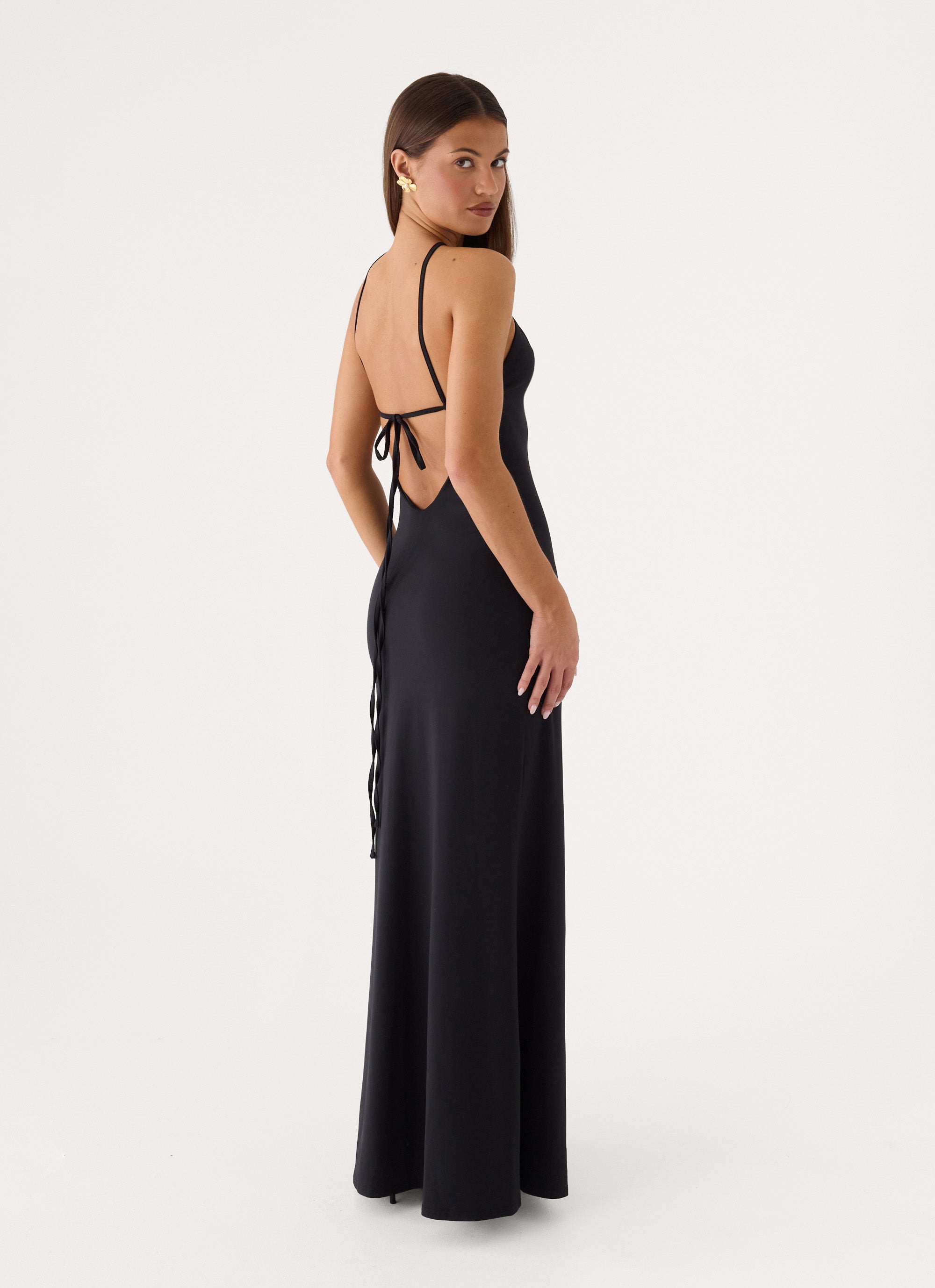 ワンピース few BLACK strap long dress After Twilight Maxi Dress - Black – Peppermayo US