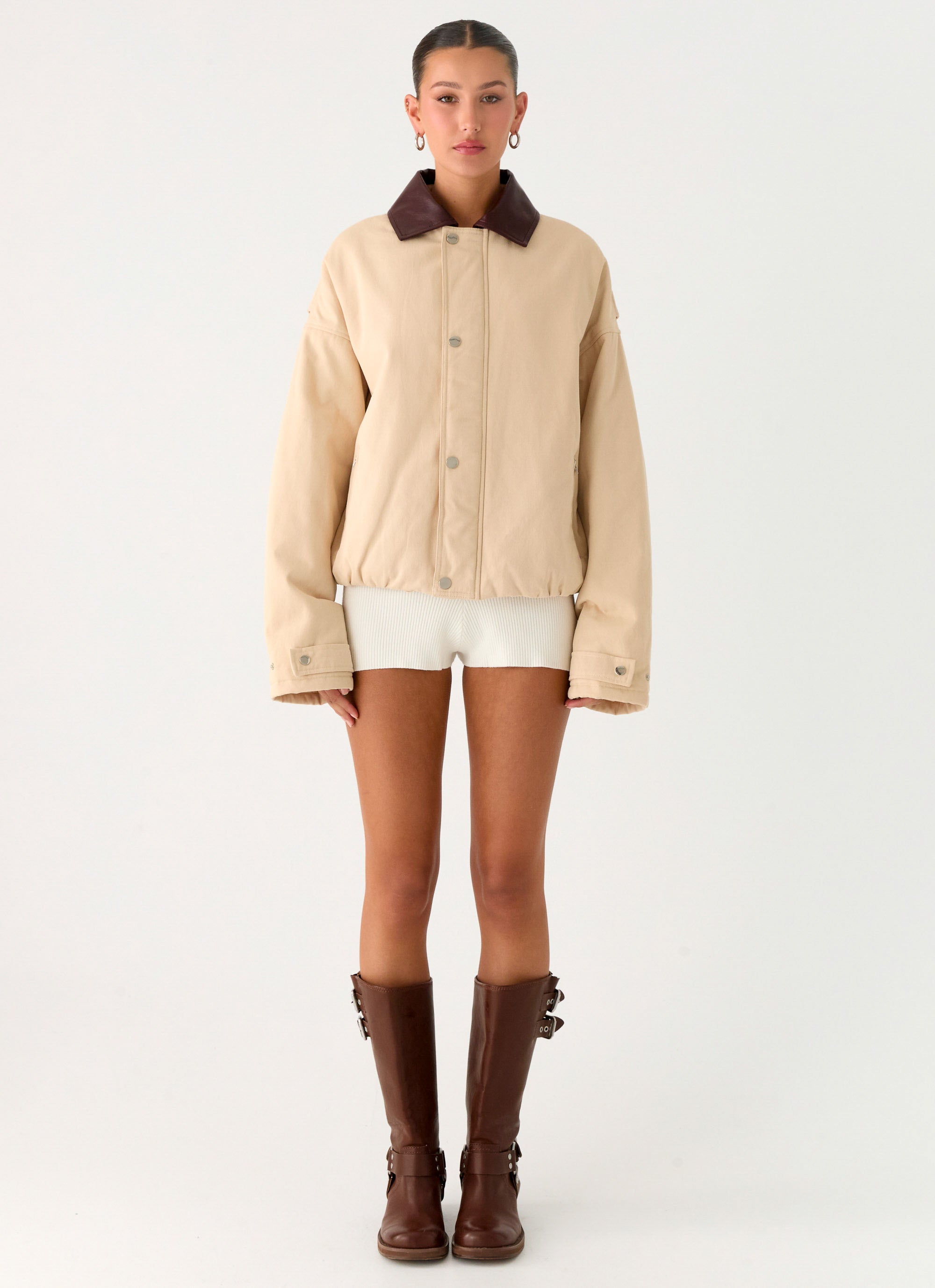Airplane Mode Twill Blouson Jacket Natural Peppermayo US airplane-mode-twill-blouson-jacket-natural-peppermayo-us