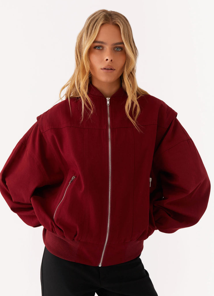 Alabama Bomber Jacket - Red