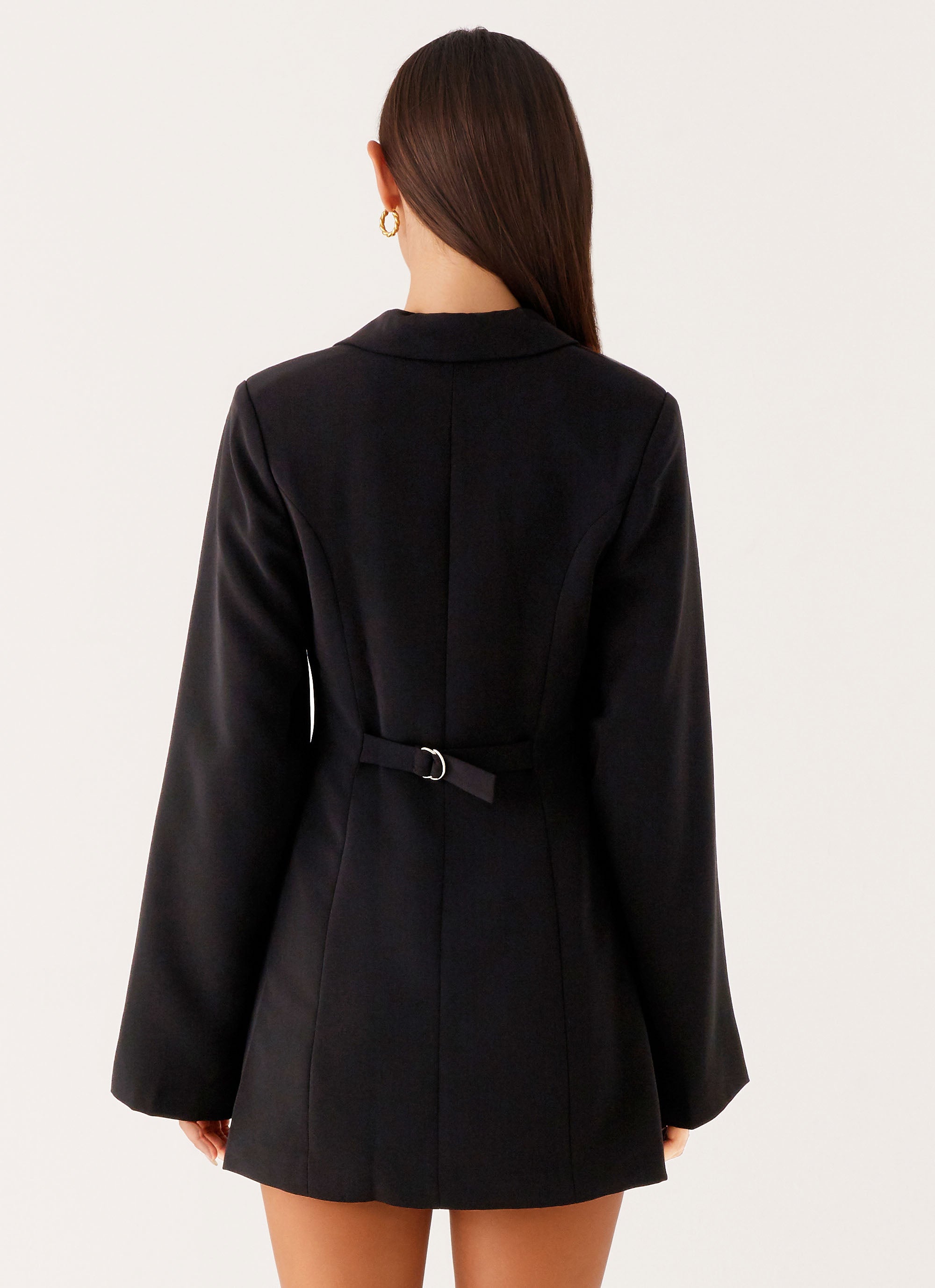 Albi Fitted Blazer Mini Dress - Black Black / US 10 Albi Fitted Blazer Mini Dress - Black Black / US 10