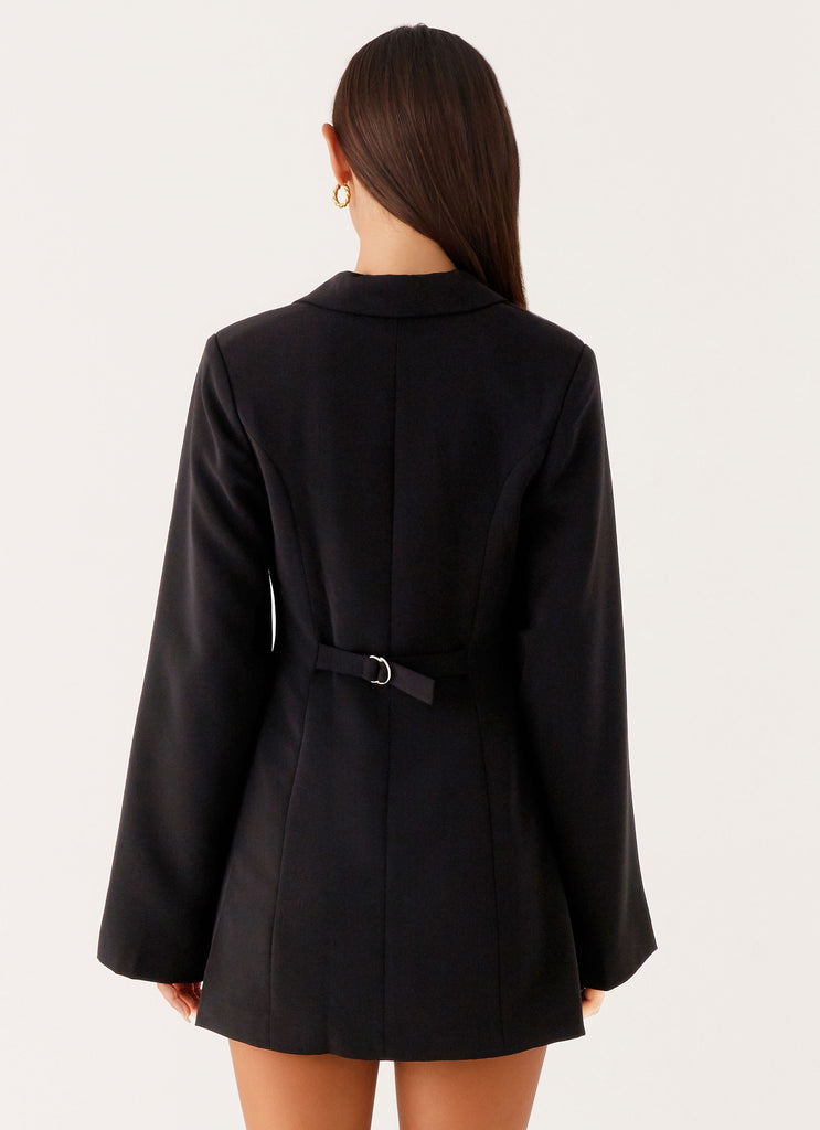 Albi Fitted Blazer Mini Dress - Black Peppermayo US Albi Fitted Blazer Mini Dress - Black Peppermayo US