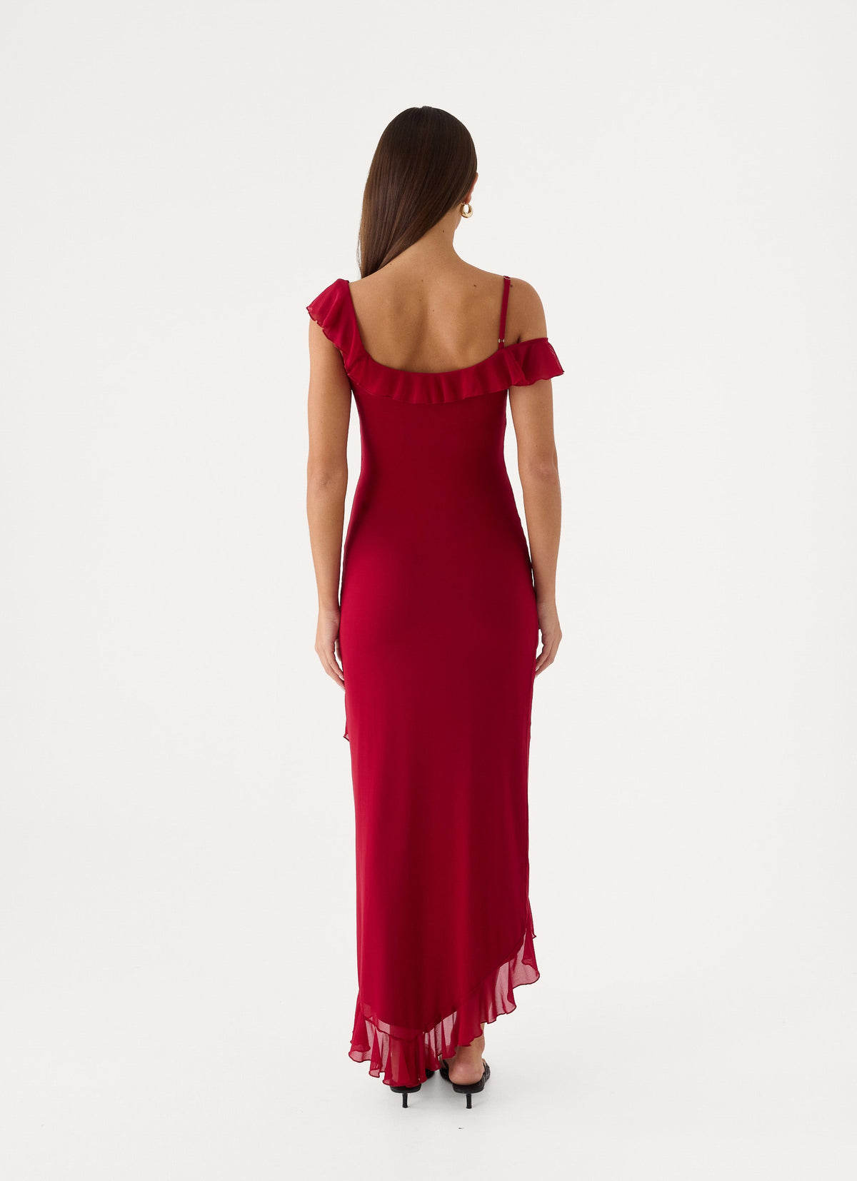 Alessia Midi Dress - Pomegranate Red