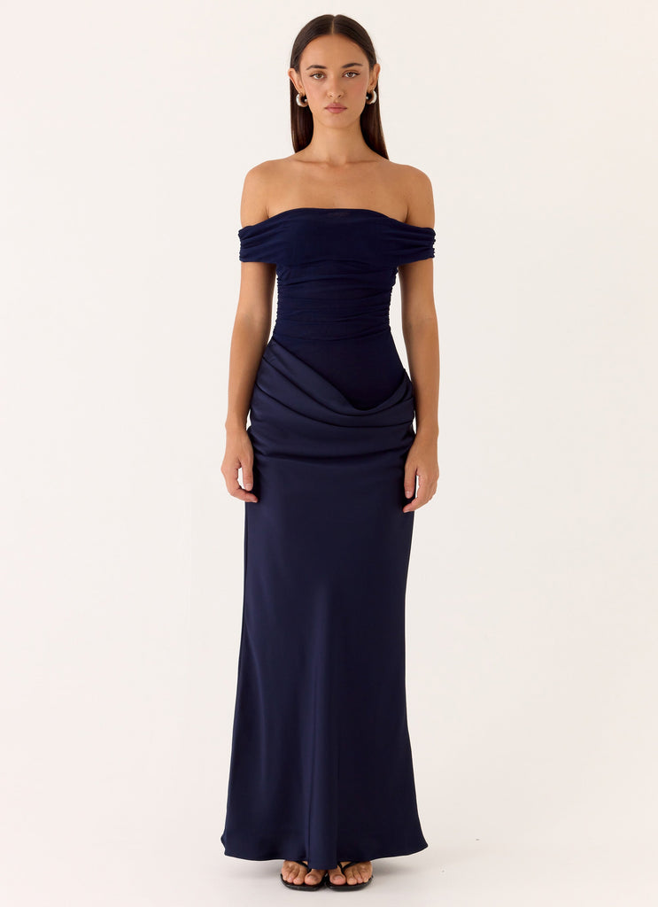 navy cotton alisa dress Navy Cotton Alisa Dress