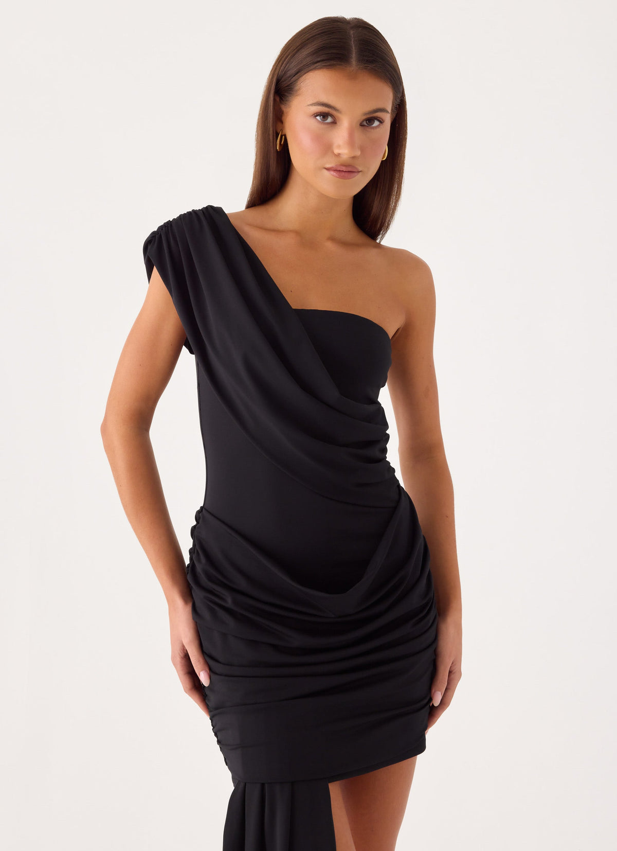 black mini dress formal Ovard Hoco dance Sorority Rush Dress | Alizee
