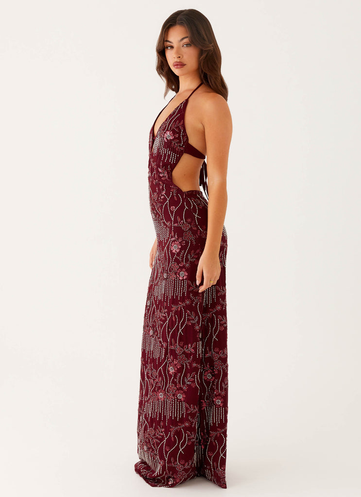 All For Love Maxi Dress - Burgundy Peppermayo US All For Love Maxi Dress - Burgundy Peppermayo US