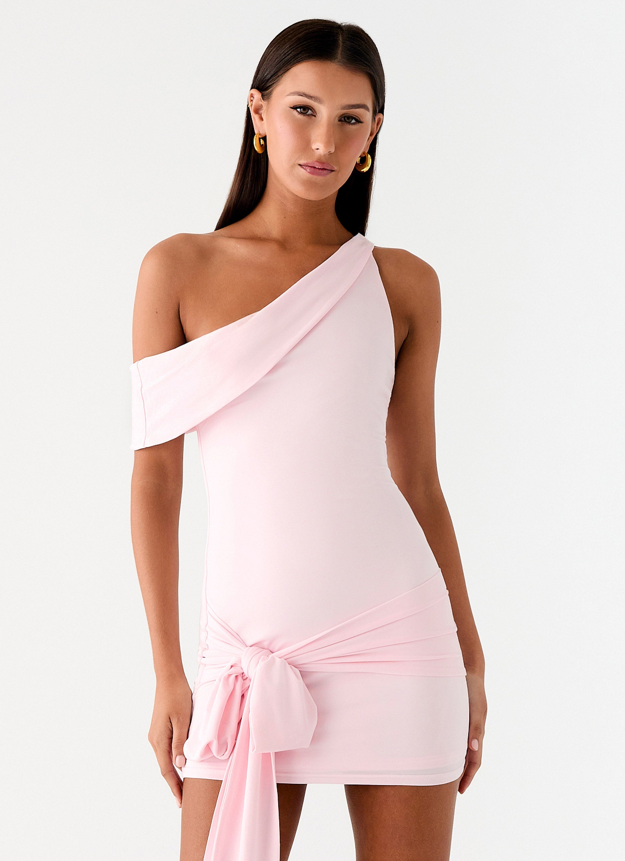 All Day Mini Dress - Baby Pink Baby Pink / US 4 All Day Mini Dress - Baby Pink Baby Pink / US 4