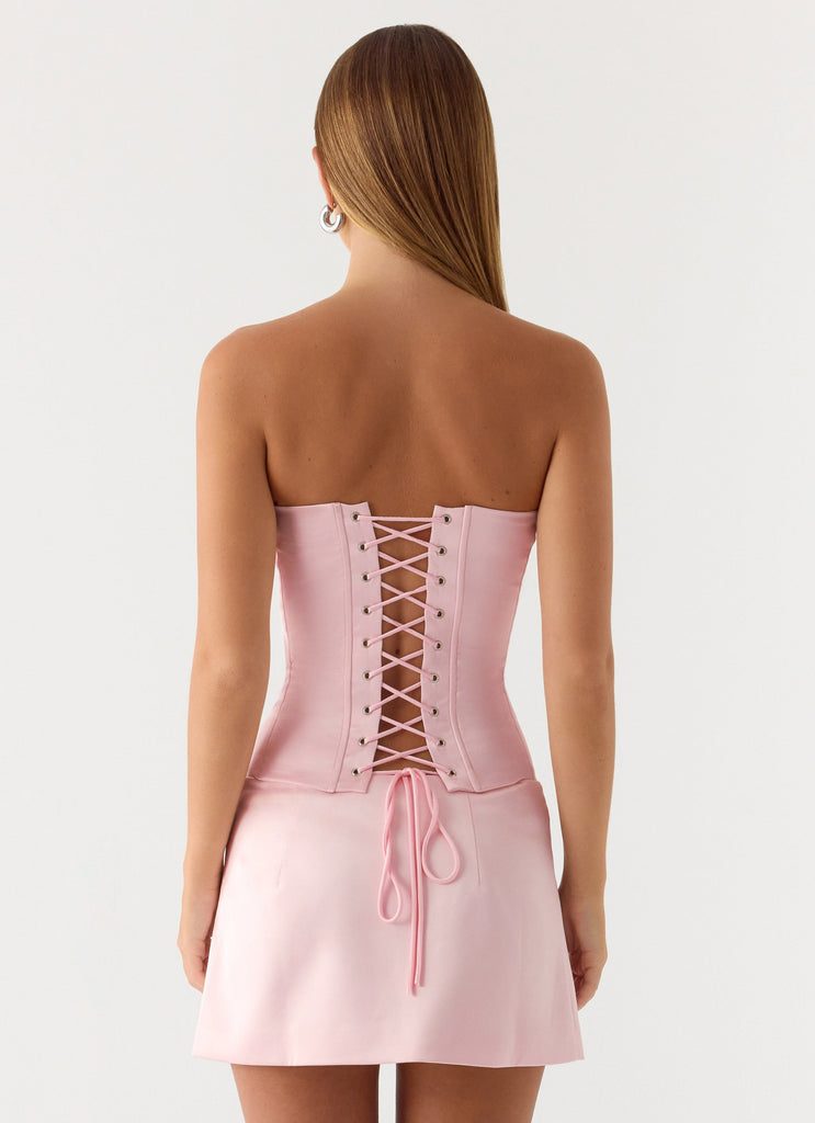 All My Ladies Low Rise Mini Skirt - Petal Pink