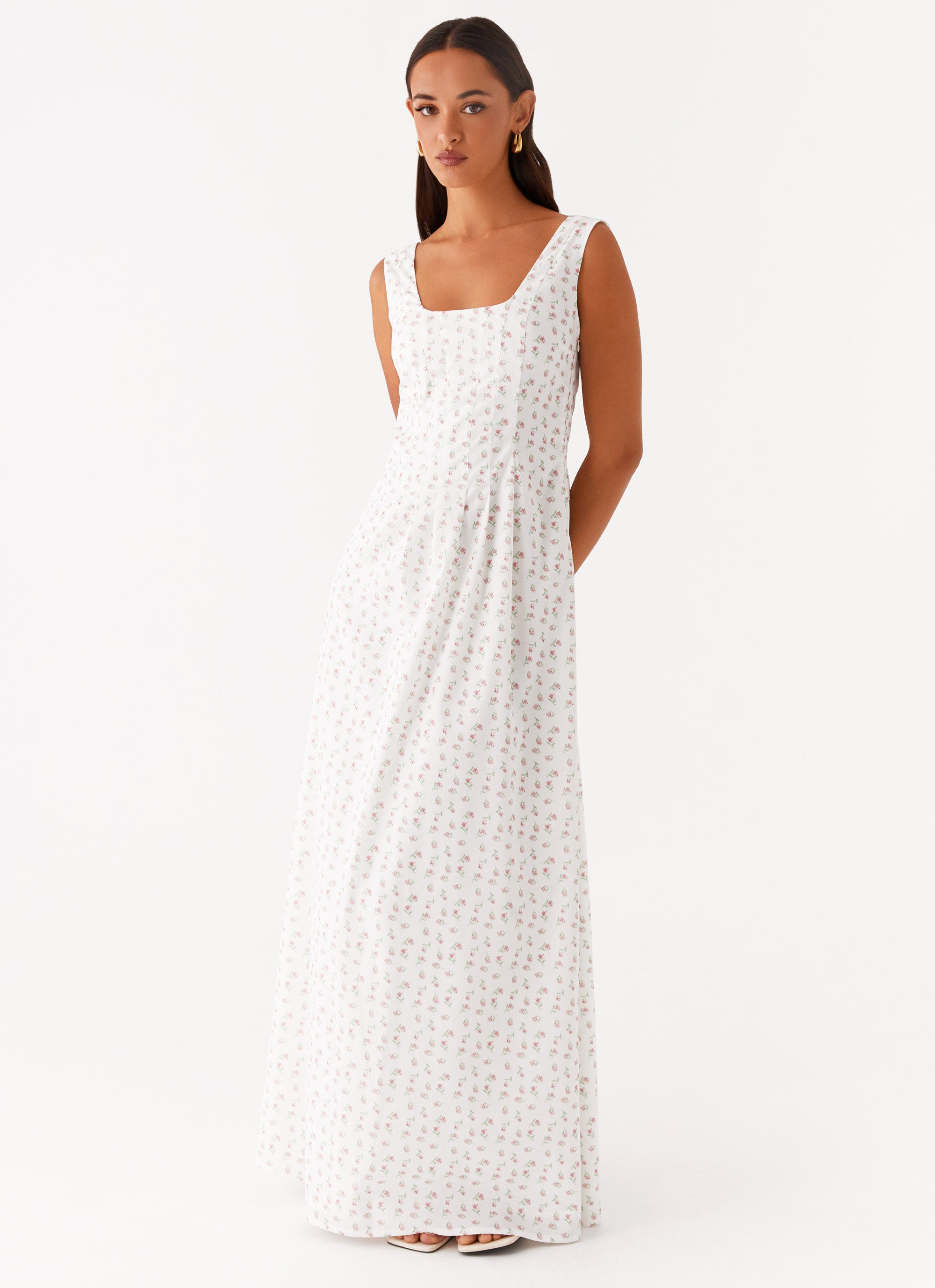 sachin and babi light blue dress Calvin Klein Floral Embroidered Evening Dress main image 0