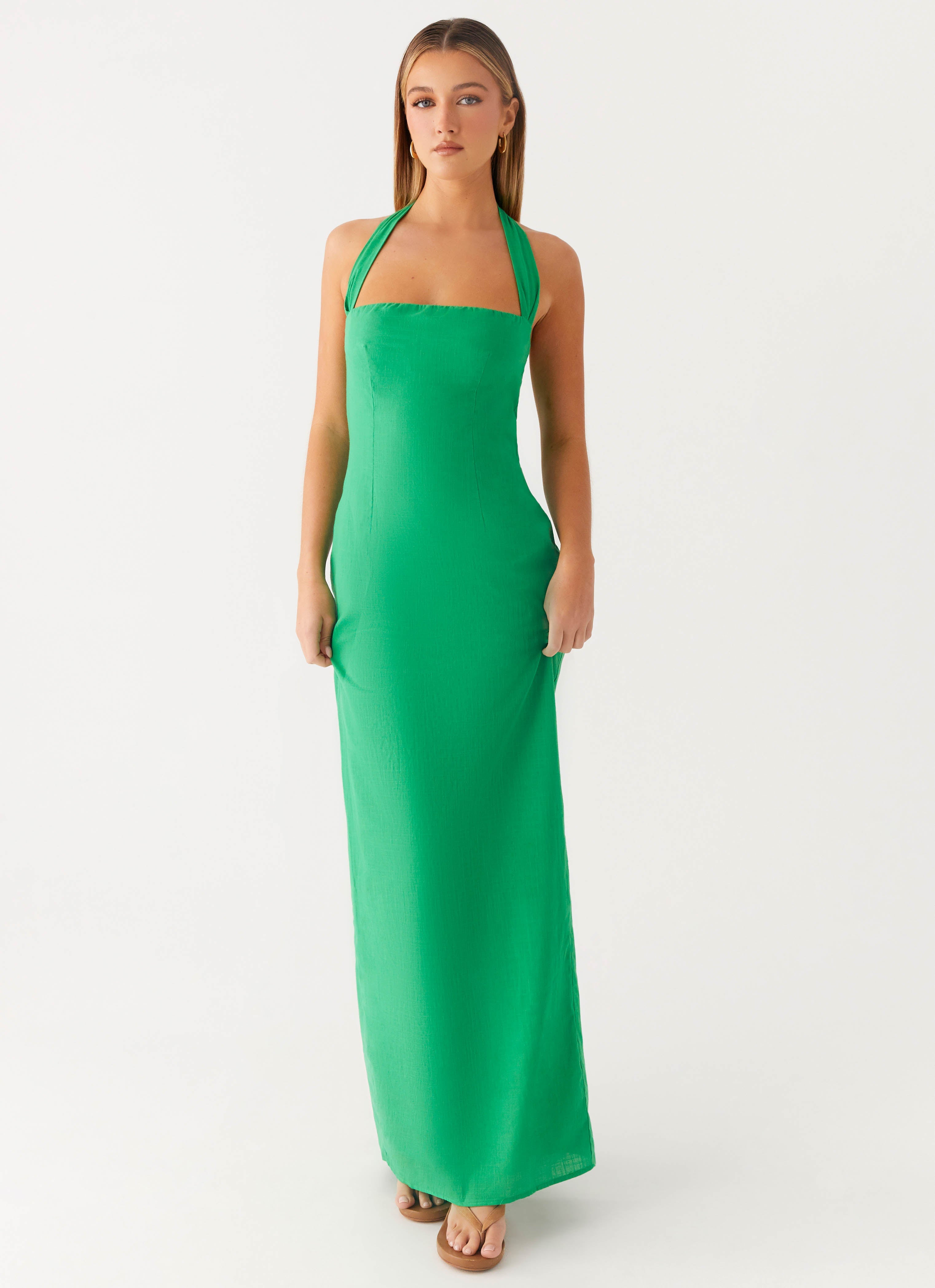 Allyse Cotton Maxi Dress - Cactus Cactus / US 14 Allyse Cotton Maxi Dress - Cactus Cactus / US 14