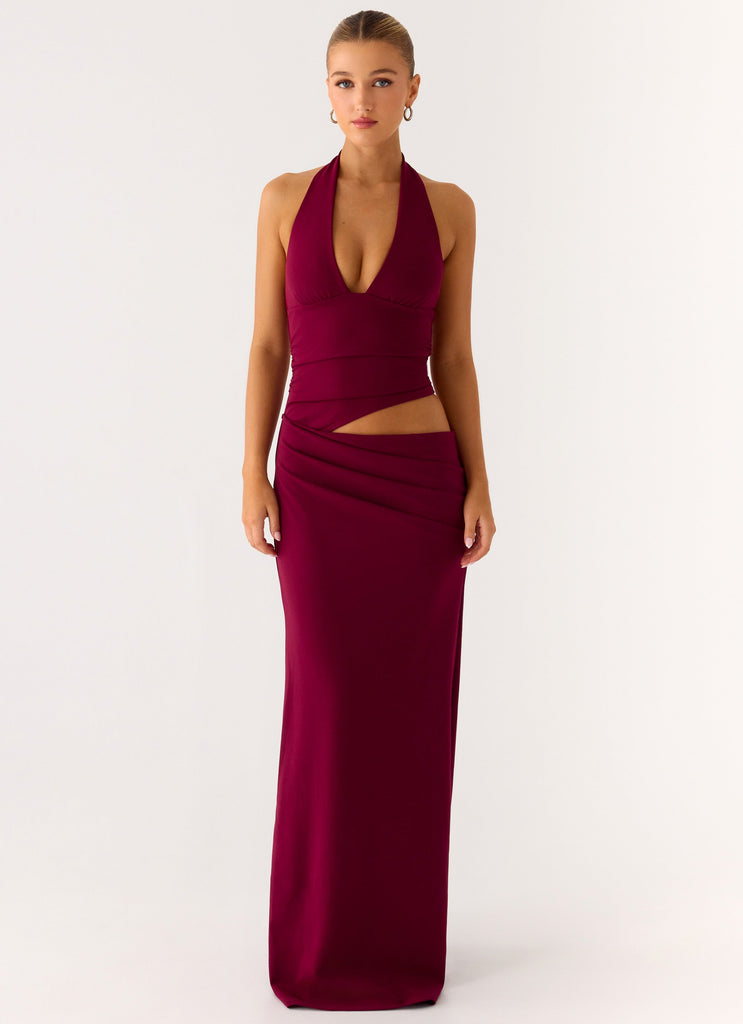 Almost Love Maxi Dress - Plum Plum / US 10 Almost Love Maxi Dress - Plum Plum / US 10