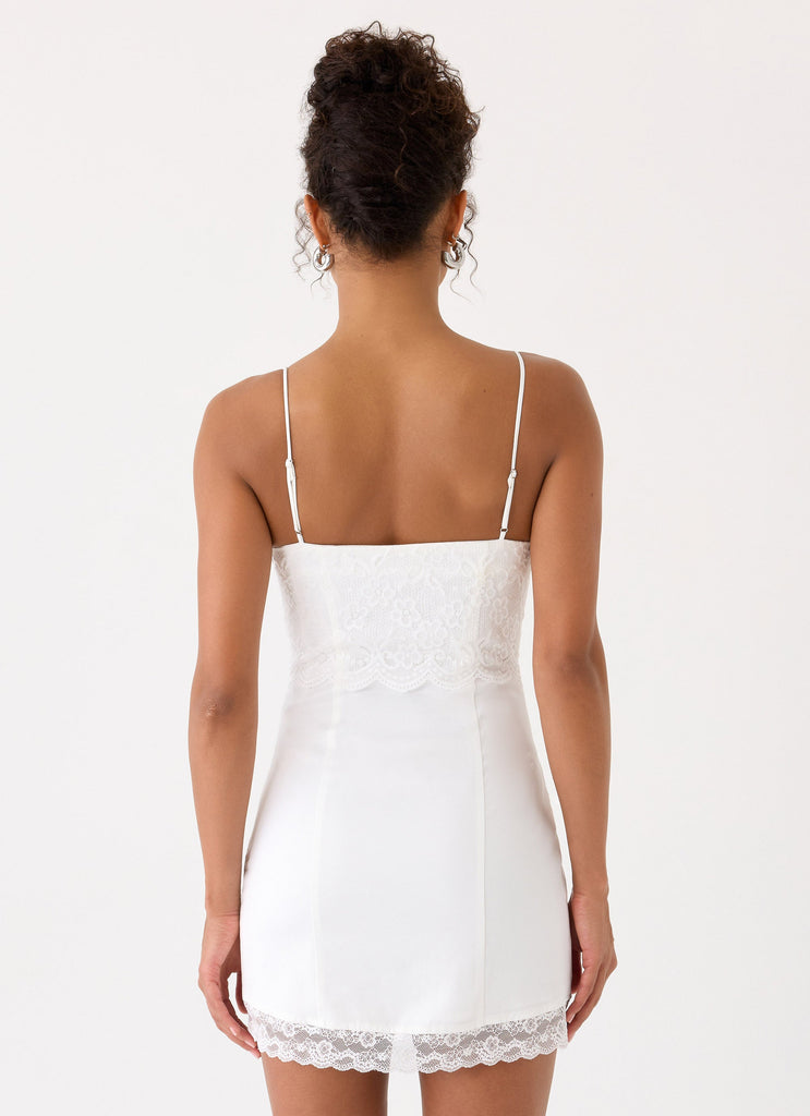 Aloura Lace Mini Dress - White White / US 18 Aloura Lace Mini Dress - White White / US 18
