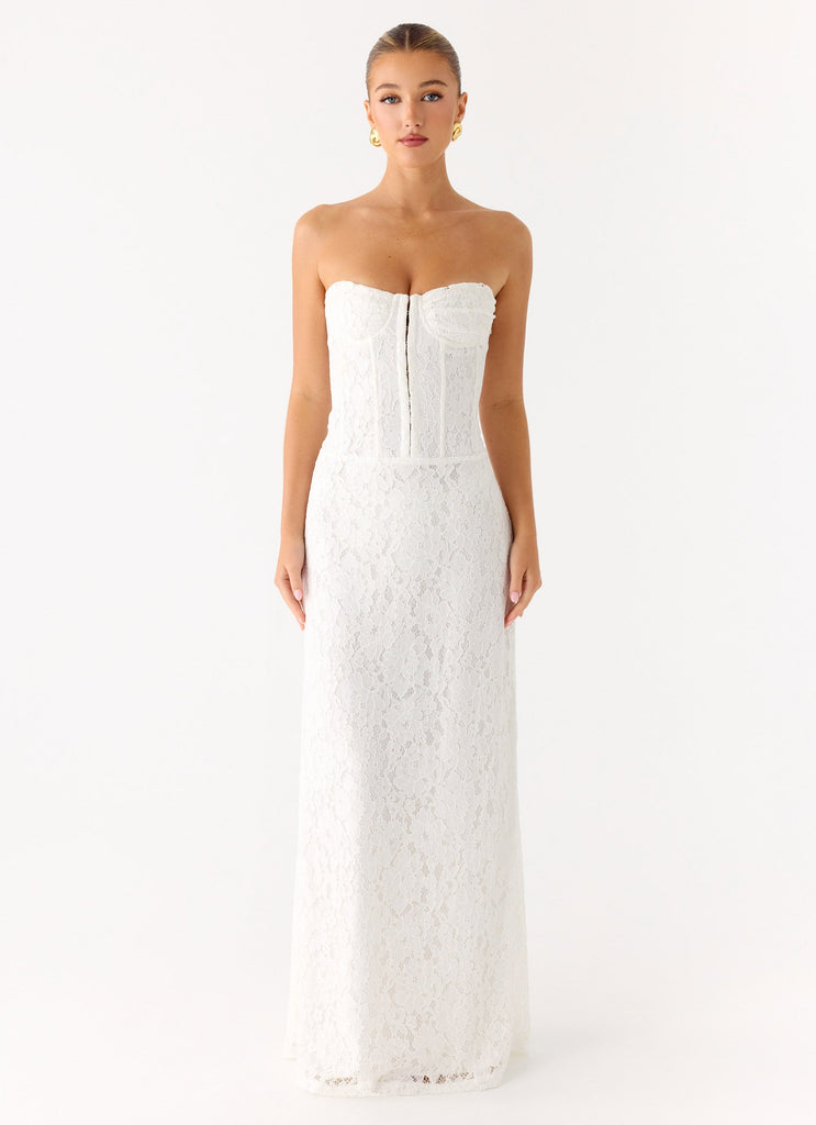 Already Know Lace Maxi Dress - White White / US 18 Already Know Lace Maxi Dress - White White / US 18
