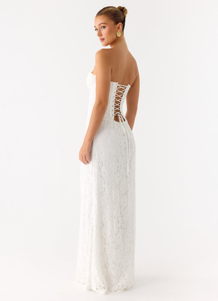 Already Know Lace Maxi Dress - White White / US 16 Already Know Lace Maxi Dress - White White / US 16