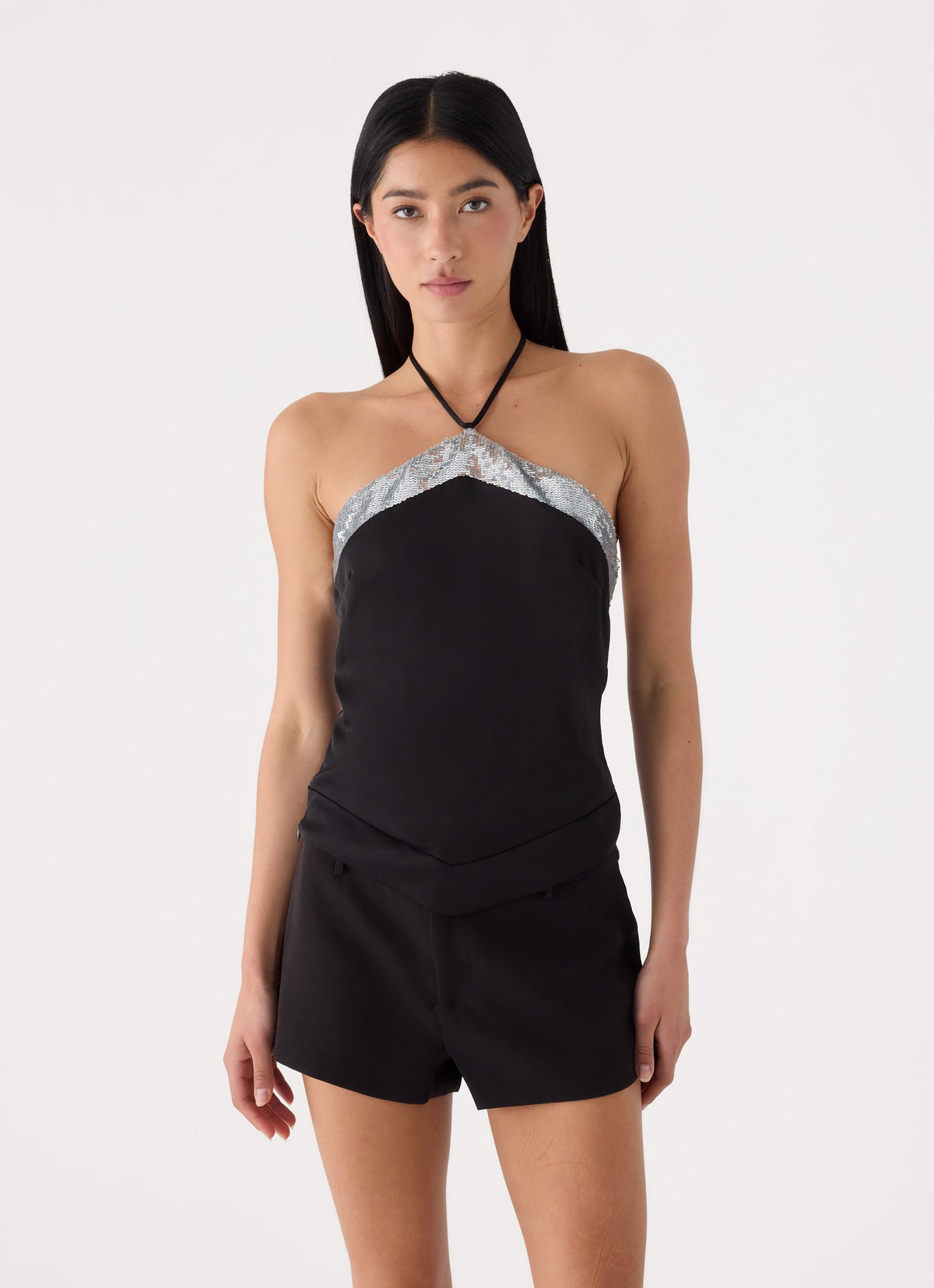 Alyxa Halter Top - Black