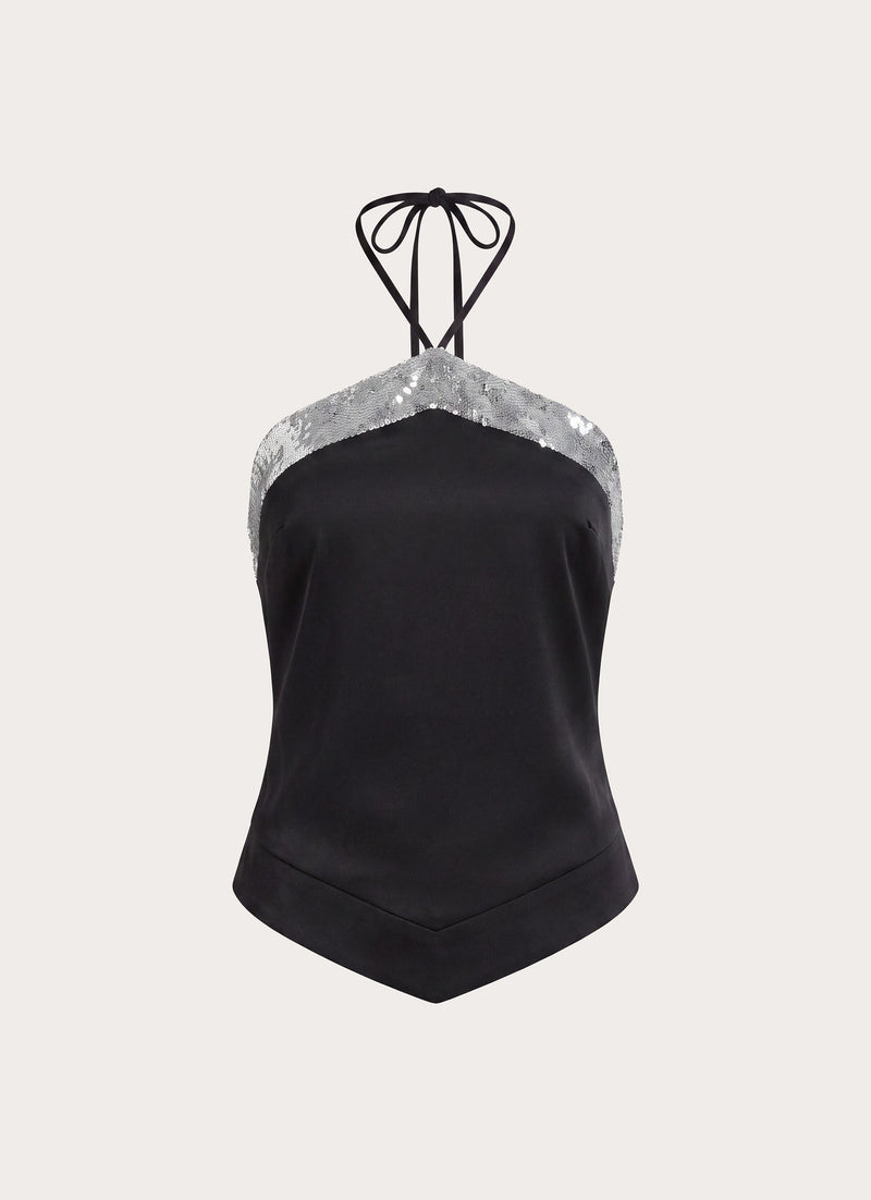 Alyxa Halter Top - Black