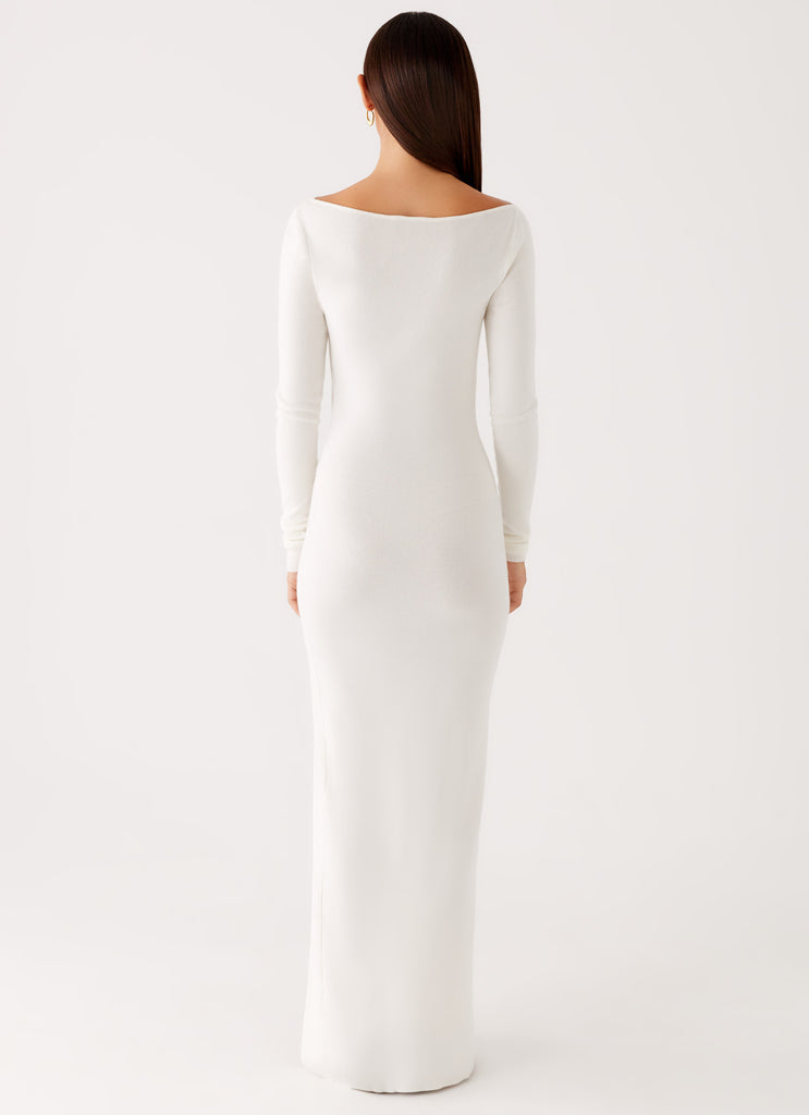 Knit Dress White Long Sleeve Floor Length Dress Amalfi Knit Maxi Dress White Knit Dress White Long Sleeve Floor Length Dress Amalfi Knit Maxi Dress White