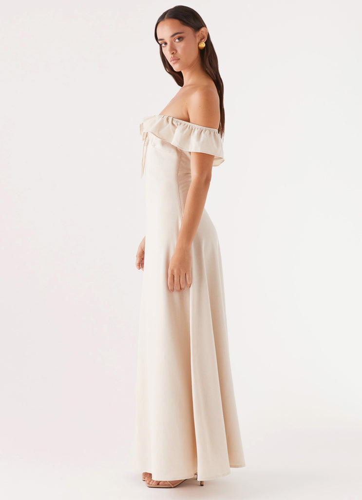 maryam linen dress Shirtdress MARIAM, Summer Midi Linen Dress in Cream