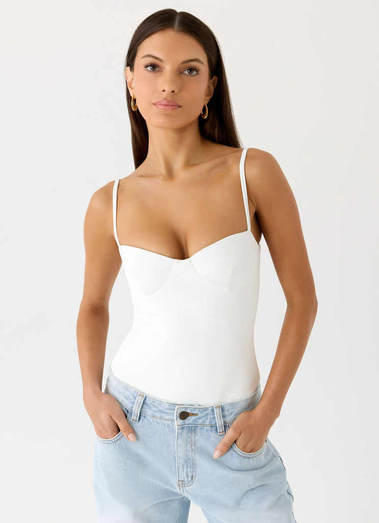 Ame Underwire Bodysuit - White