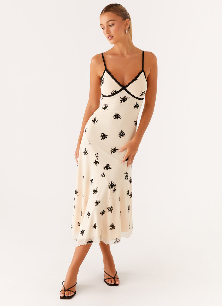 Amelia Midi Dress - Nude Peppermayo US Amelia Midi Dress - Nude Peppermayo US