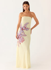 Amelle Maxi Dress - Purple Floral Peppermayo US Amelle Maxi Dress - Purple Floral Peppermayo US