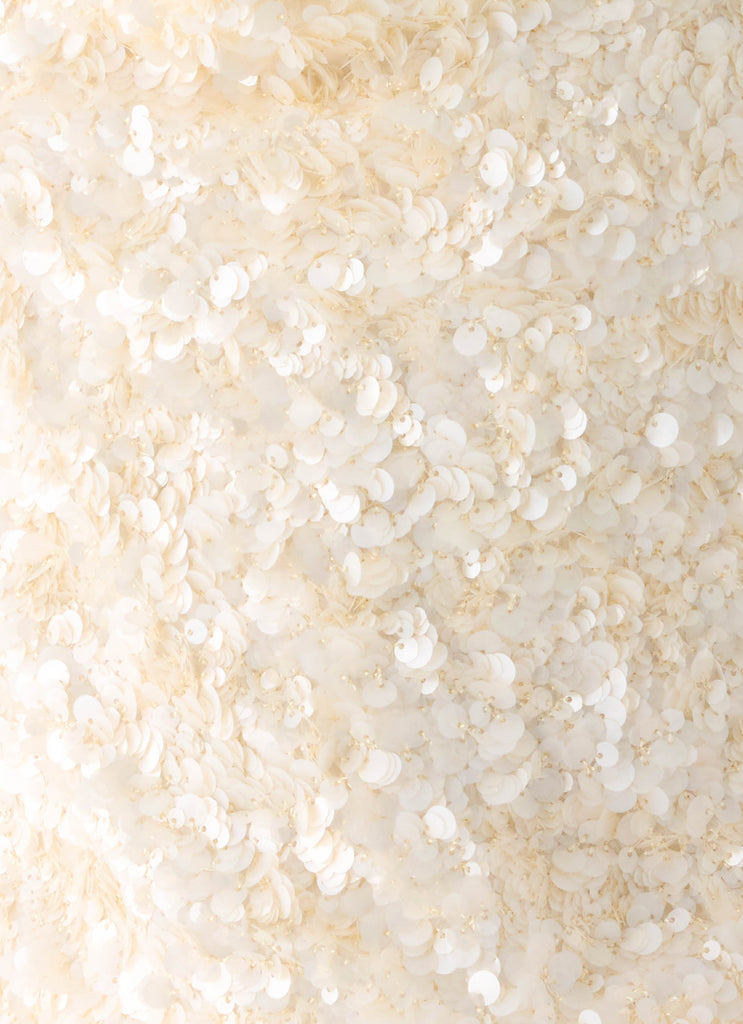 Amelita Sequin Top - Ivory