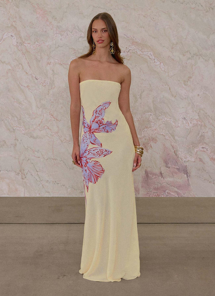 Peppermayo Exclusive - Amelle Maxi Dress - Purple Floral
