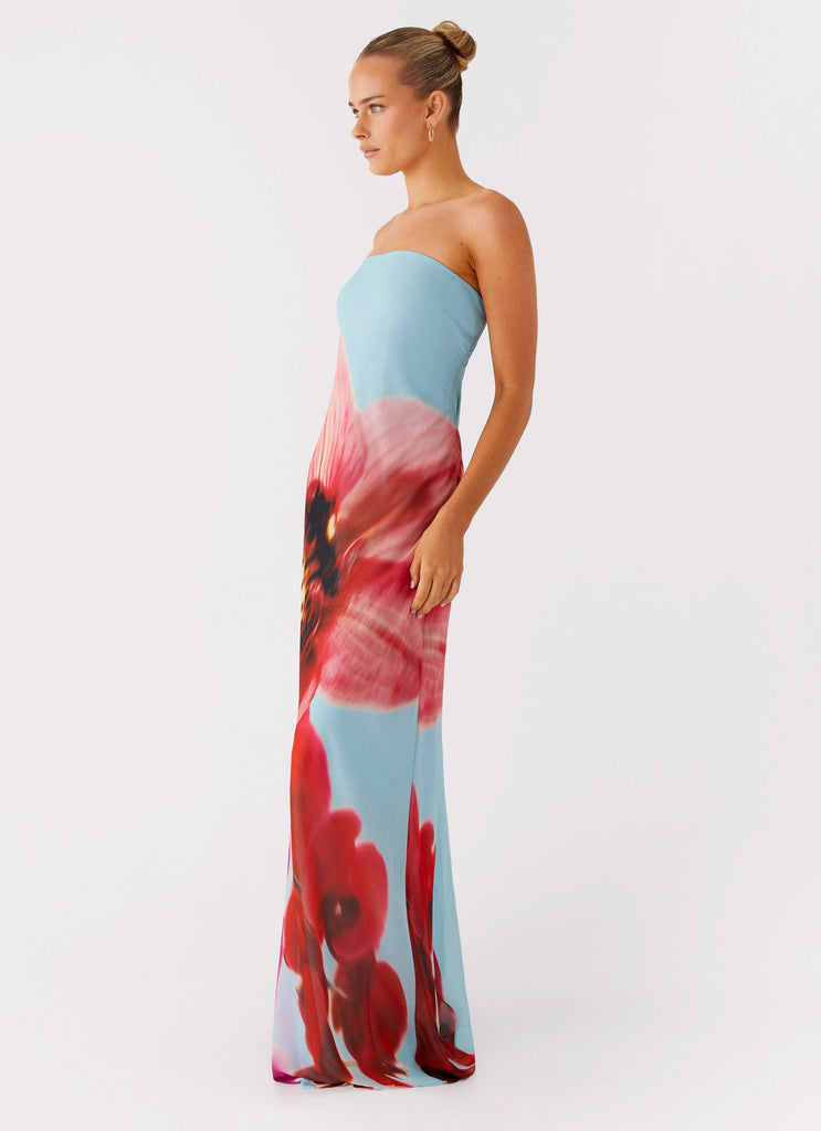 red and turquoise dress Turquoise Print Button Front Midi Dress - All Dresses