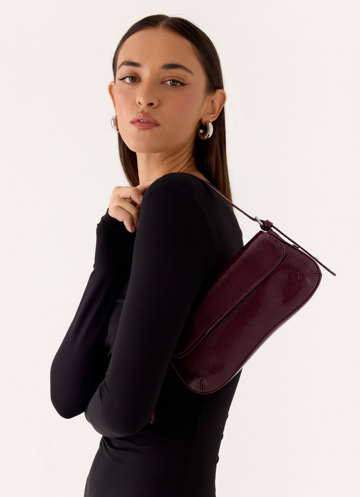 Amoretta Heart Bag - Maroon