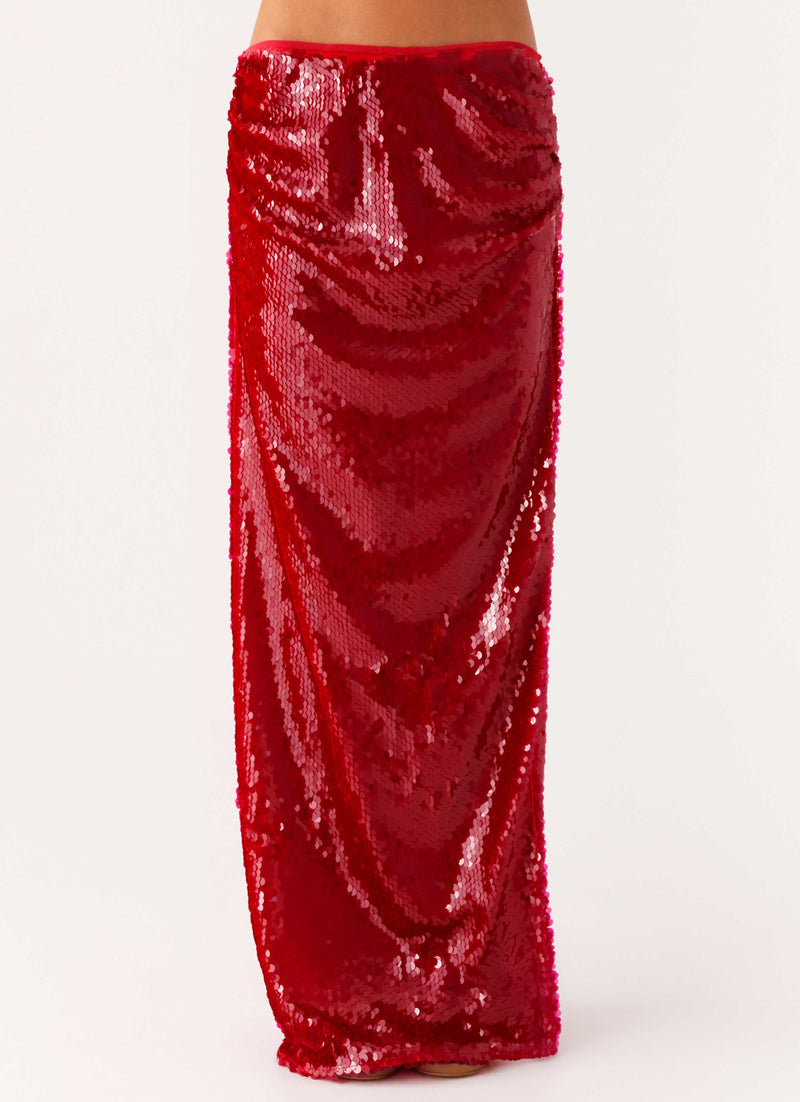 Amosa Maxi Skirt - Fuchsia