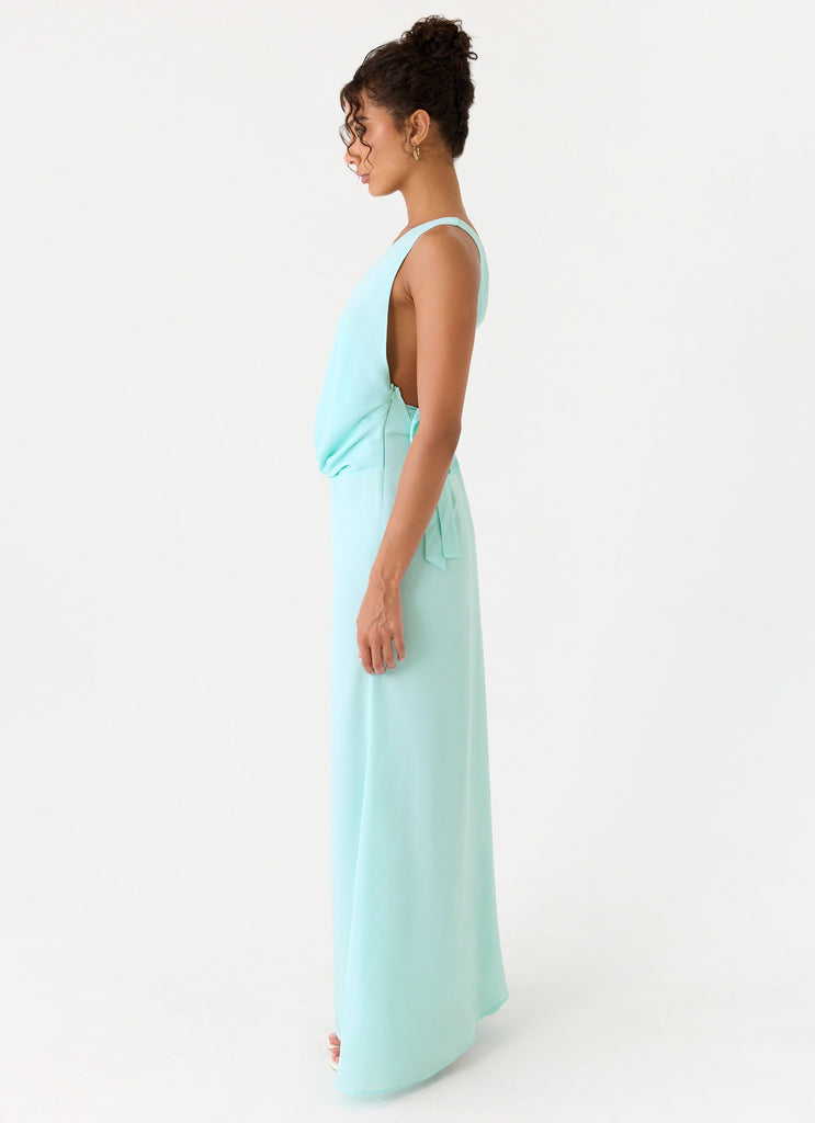 aqua chiffon maxi dress Aqua Chiffon Wrap Front Short Sleeve Maternity Maxi Dress PinkBlush