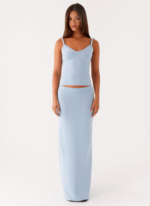 Anastasia Knit Top - Blue
