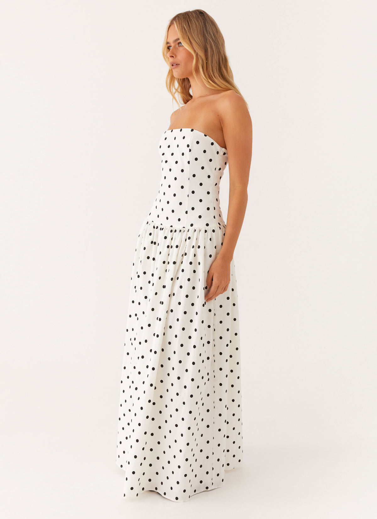 white dress with black pattern and Floral Print Smocked Midi for Women, 100% Cotton, Stretchy Smocked Waist, Size Medium, Magnolia Boutique providing both style and comfort Lady Black Tie - White