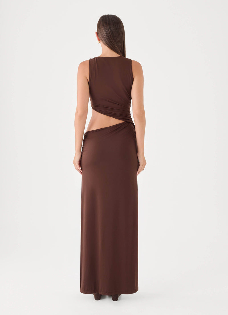 Andria Maxi Dress - Chocolate