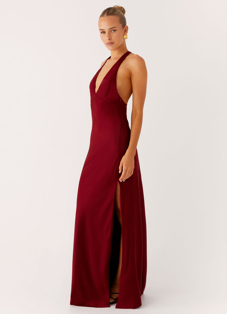 Angie Maxi Dress - Burgundy Peppermayo US Angie Maxi Dress - Burgundy Peppermayo US