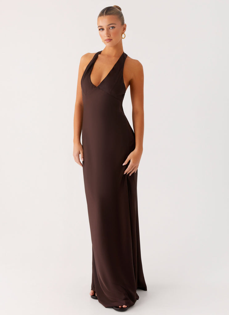 Angie Maxi Dress - Chocolate Chocolate / US 12 Angie Maxi Dress - Chocolate Chocolate / US 12