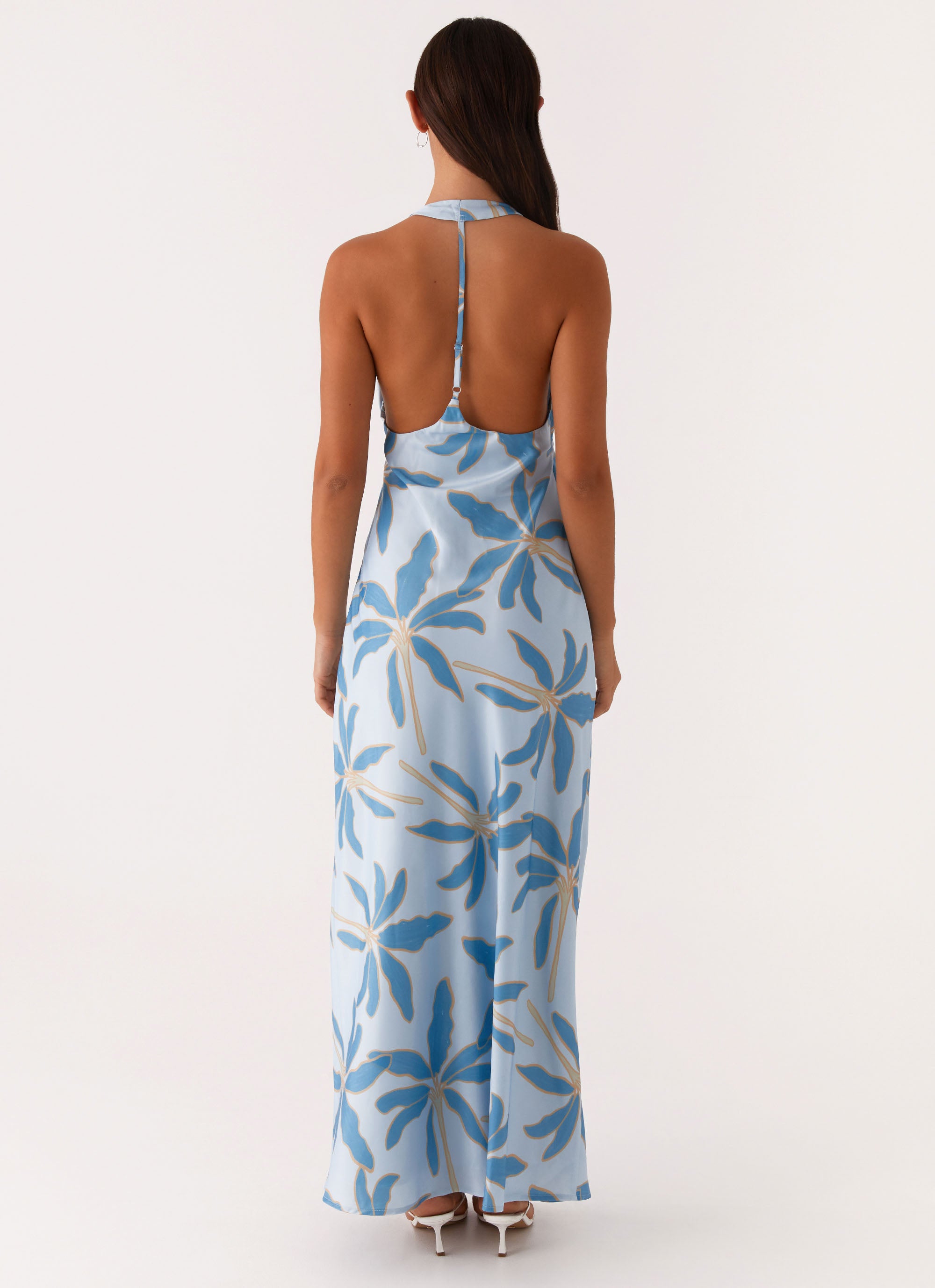 off white blue yard sleeveless maxi dress Off-White Blue Yard Sleeveless Maxi Dress