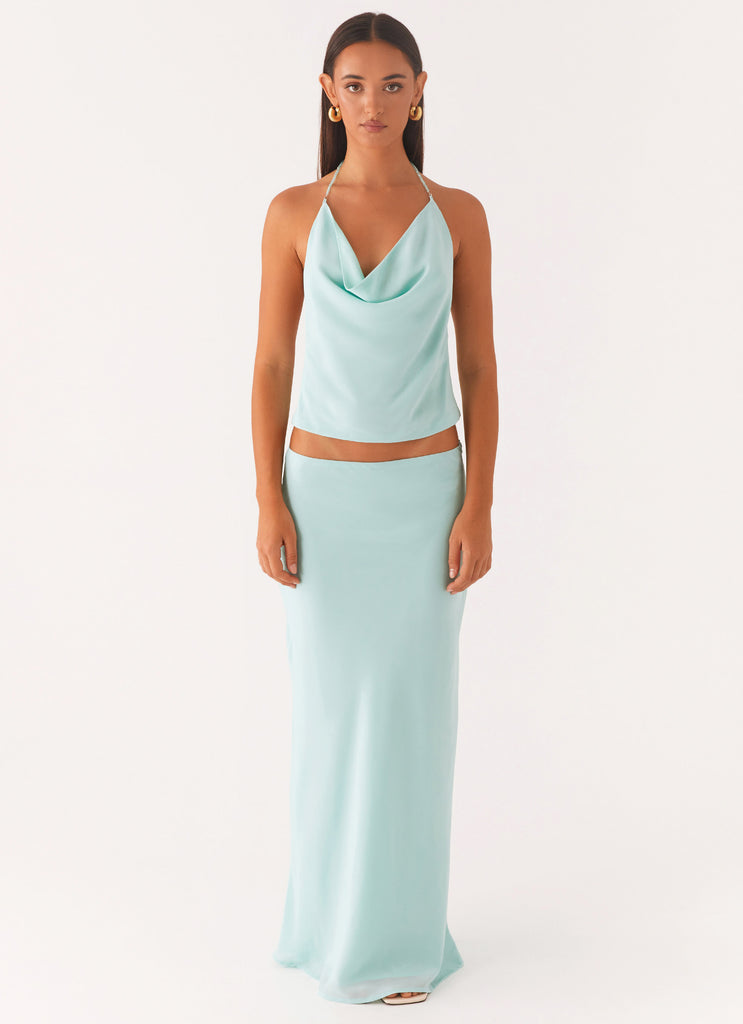 Another Life Halter Top - Pale Blue Pale Blue / US 14 Another Life Halter Top - Pale Blue Pale Blue / US 14