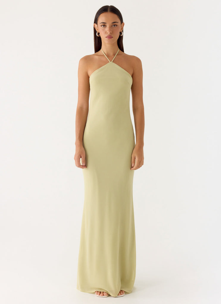 Anouk Halter Maxi Dress - Sage Sage / US 0 Anouk Halter Maxi Dress - Sage Sage / US 0