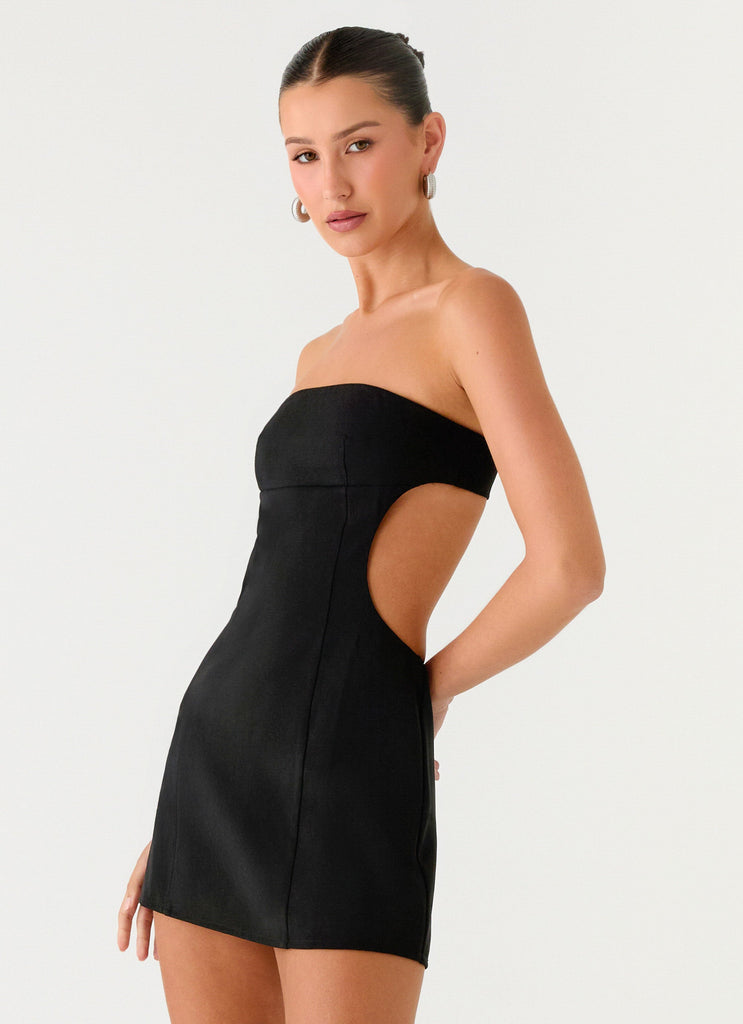 Antalya Strapless Mini Dress - Black Black / US 8 Antalya Strapless Mini Dress - Black Black / US 8