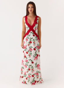 Aoifie Maxi Dress - Ivory Bloom