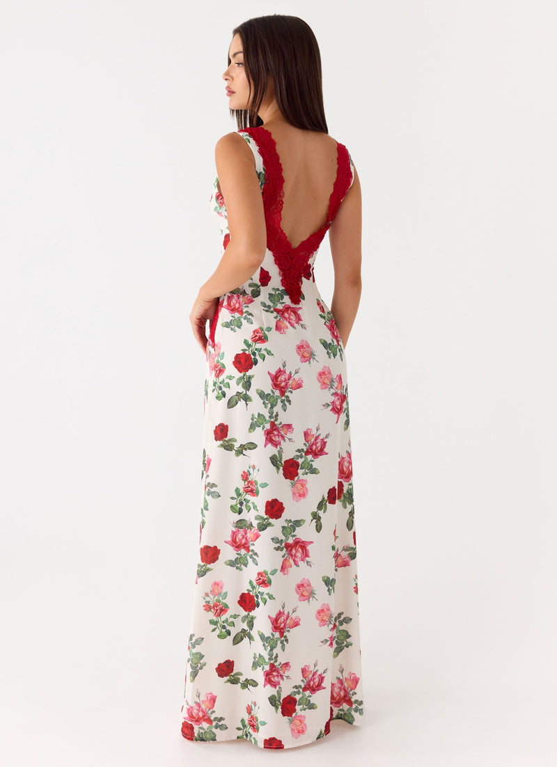 Aoifie Maxi Dress - Ivory Bloom