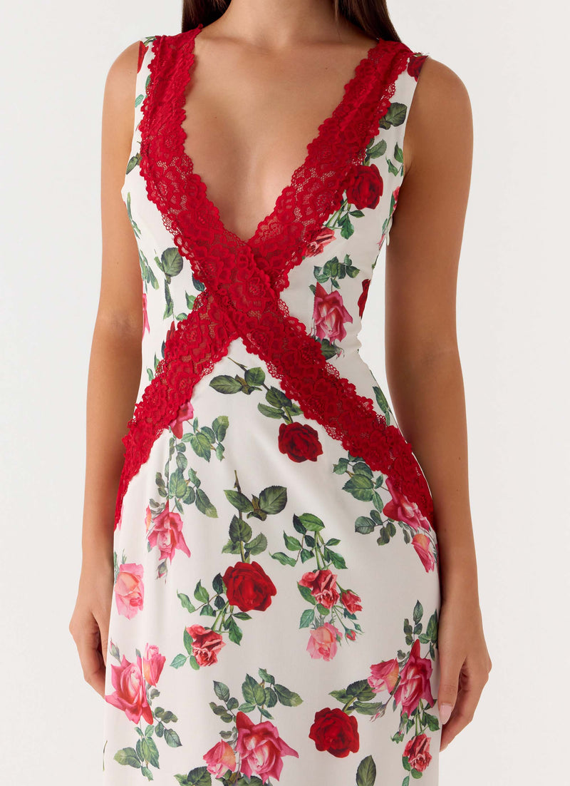 Aoifie Maxi Dress - Ivory Bloom