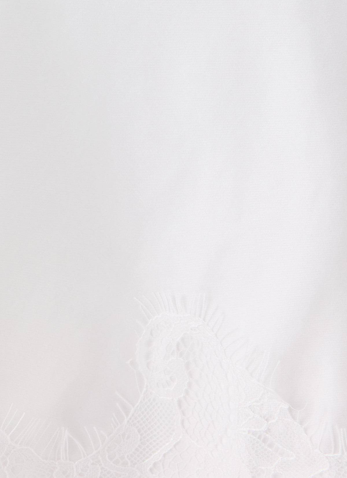 Argelia Lace Trim Midi Skirt - White