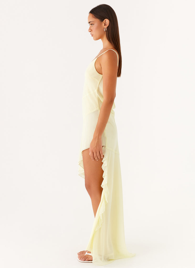 Ariel Maxi Dress - Baby Yellow