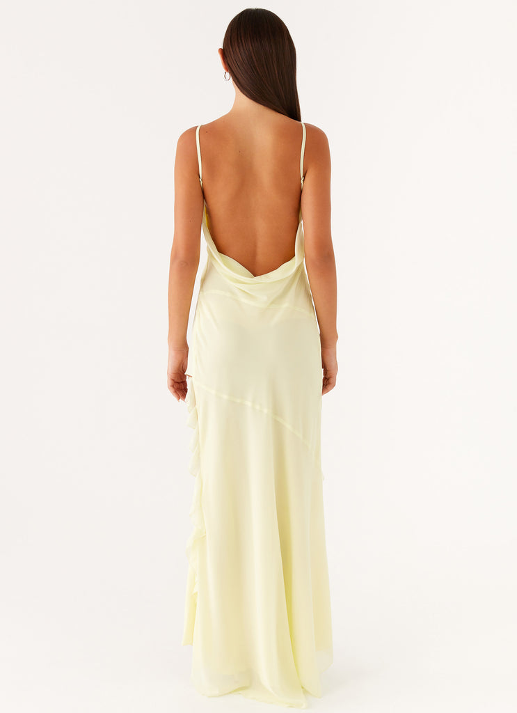 ariel maxi dress lemon ARIEL MAXI DRESS