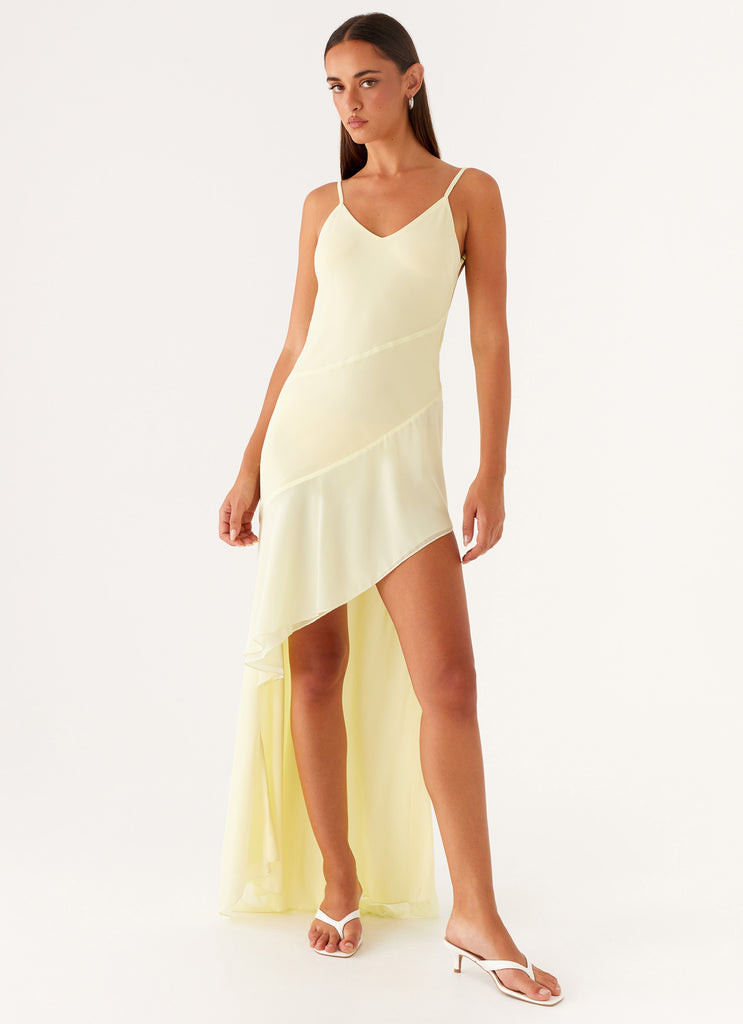 ariel maxi dress lemon ARIEL MAXI DRESS