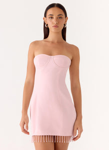 Arista Strapless Mini Dress - Pink