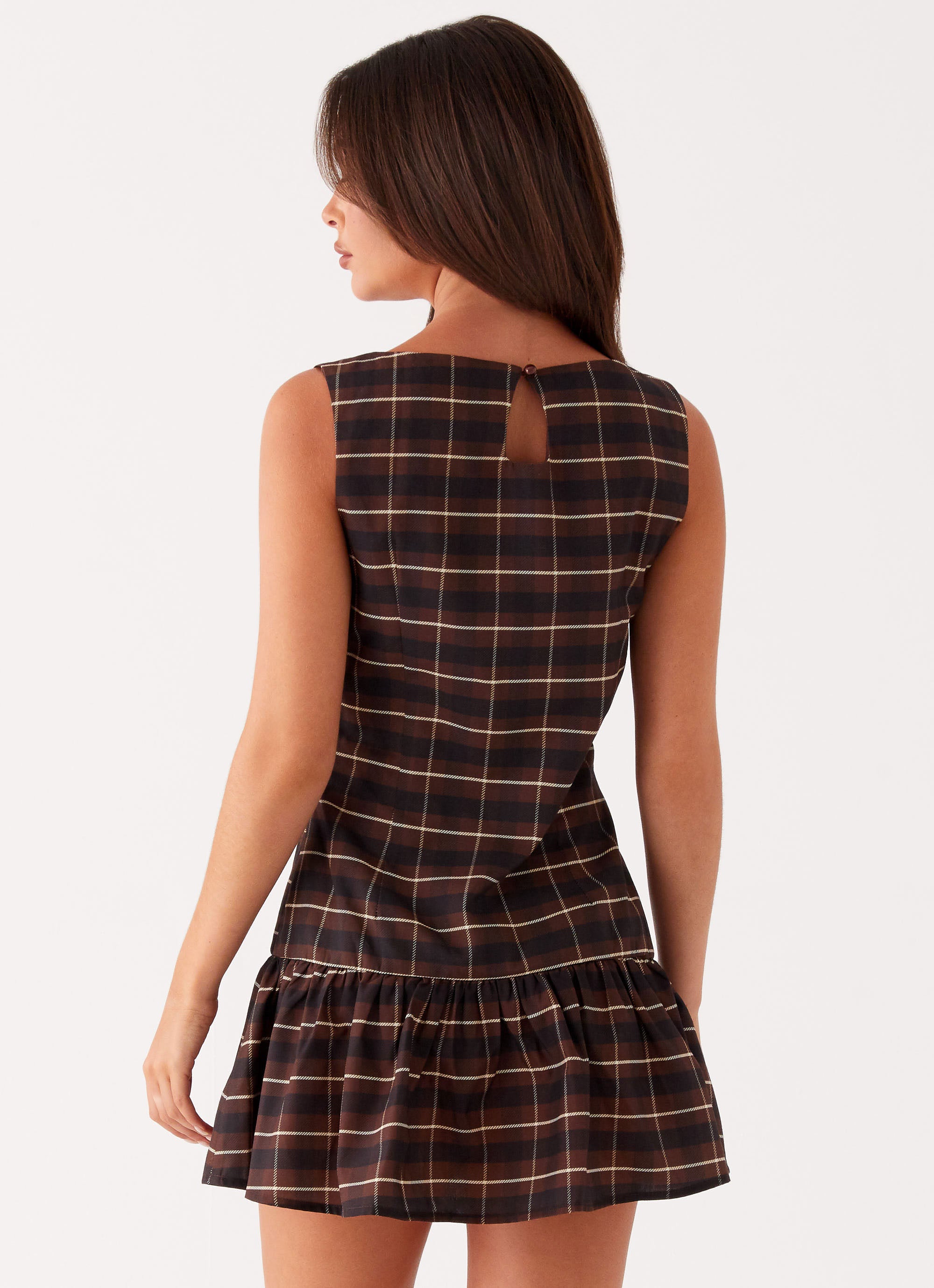 peppermayo brown and black dress Either Way Maxi Dress