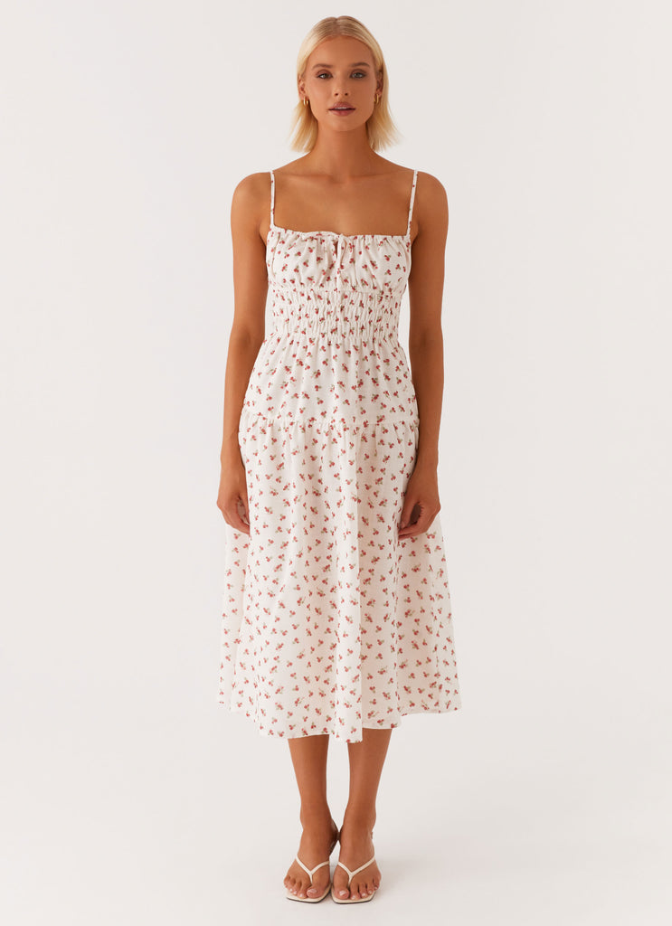 Arla Midi Dress - Red Ditsy Floral Arla Midi Dress - Red Ditsy Floral